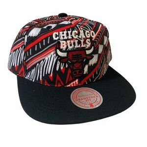Mitchell & Ness Chicago Bulls Game Day Pattern Deadstock Fit Snapback Hat OSFM